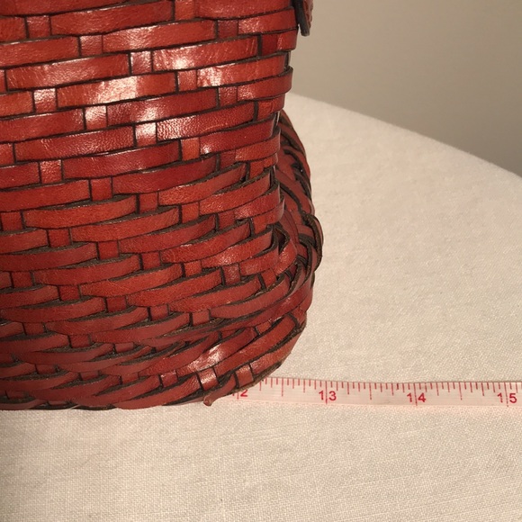 Talbots Leather Weave Handbag in Cinnamon Color - Picture 7 of 12